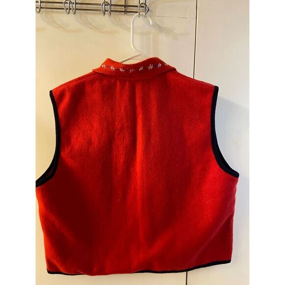 New Direction Plus Wool Blend Christmas Holiday Vest #94153 Bears Gingerbread Ho - Picture 3 of 7